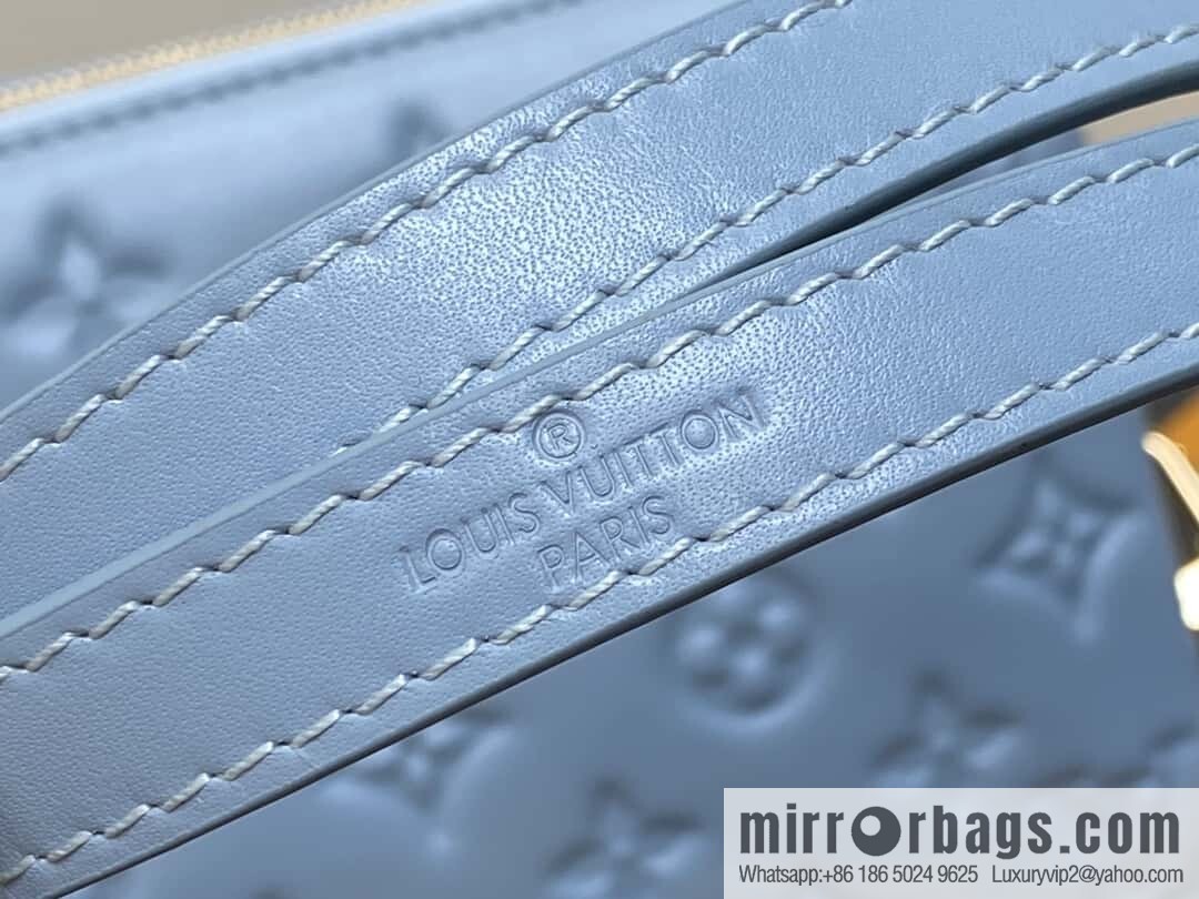 [Boutique‑grade] M24338 blue, full leather chain bag series, sheepskin Coussin BB handbag