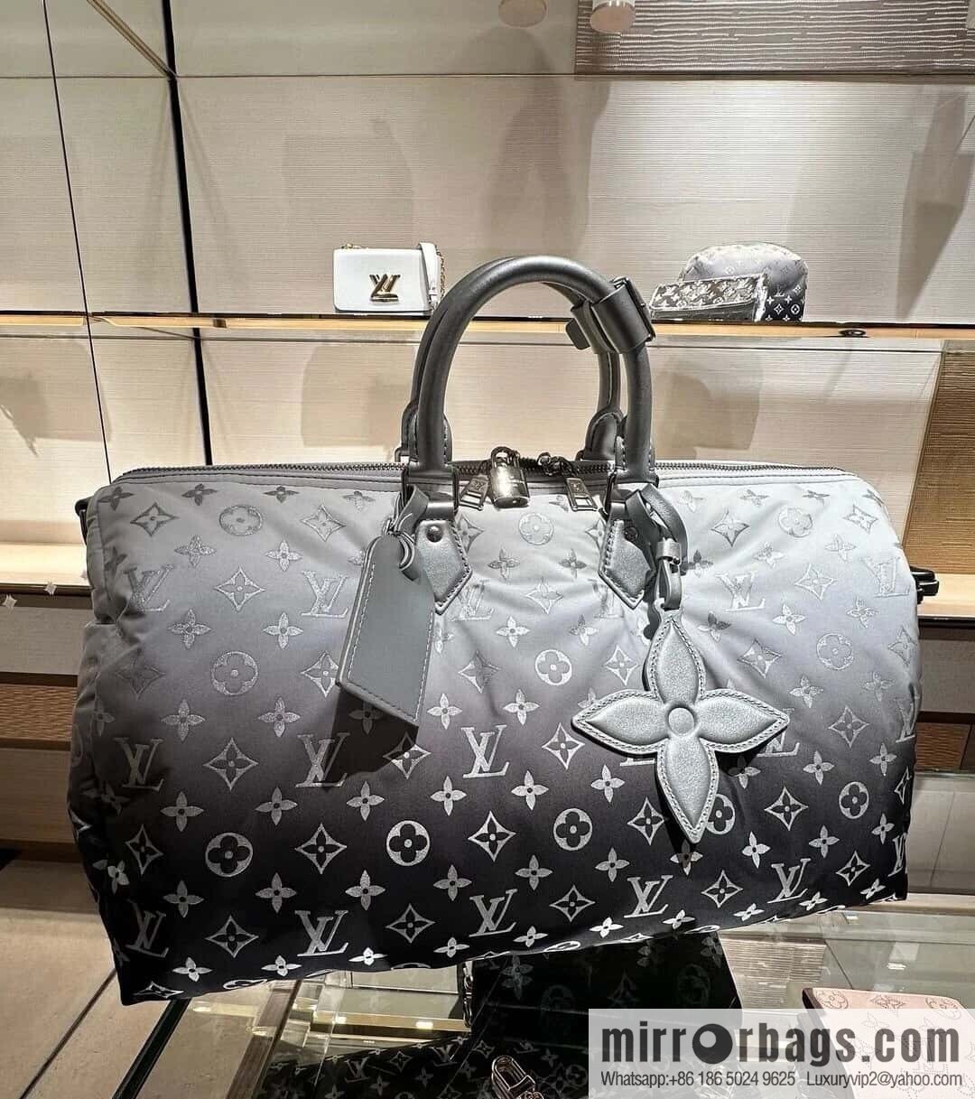 [Boutique‑grade] M12067 silver down, travel bag series, ski series KEEPALL BANDOULIZRE 45 travel bag