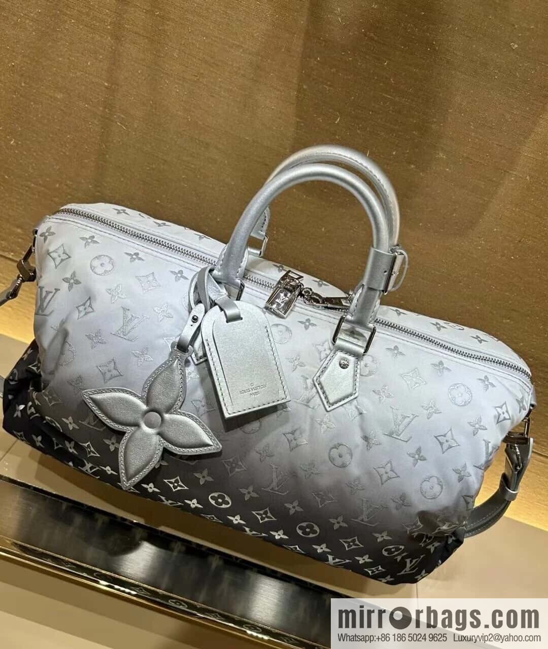[Boutique‑grade] M12067 silver down, travel bag series, ski series KEEPALL BANDOULIZRE 45 travel bag