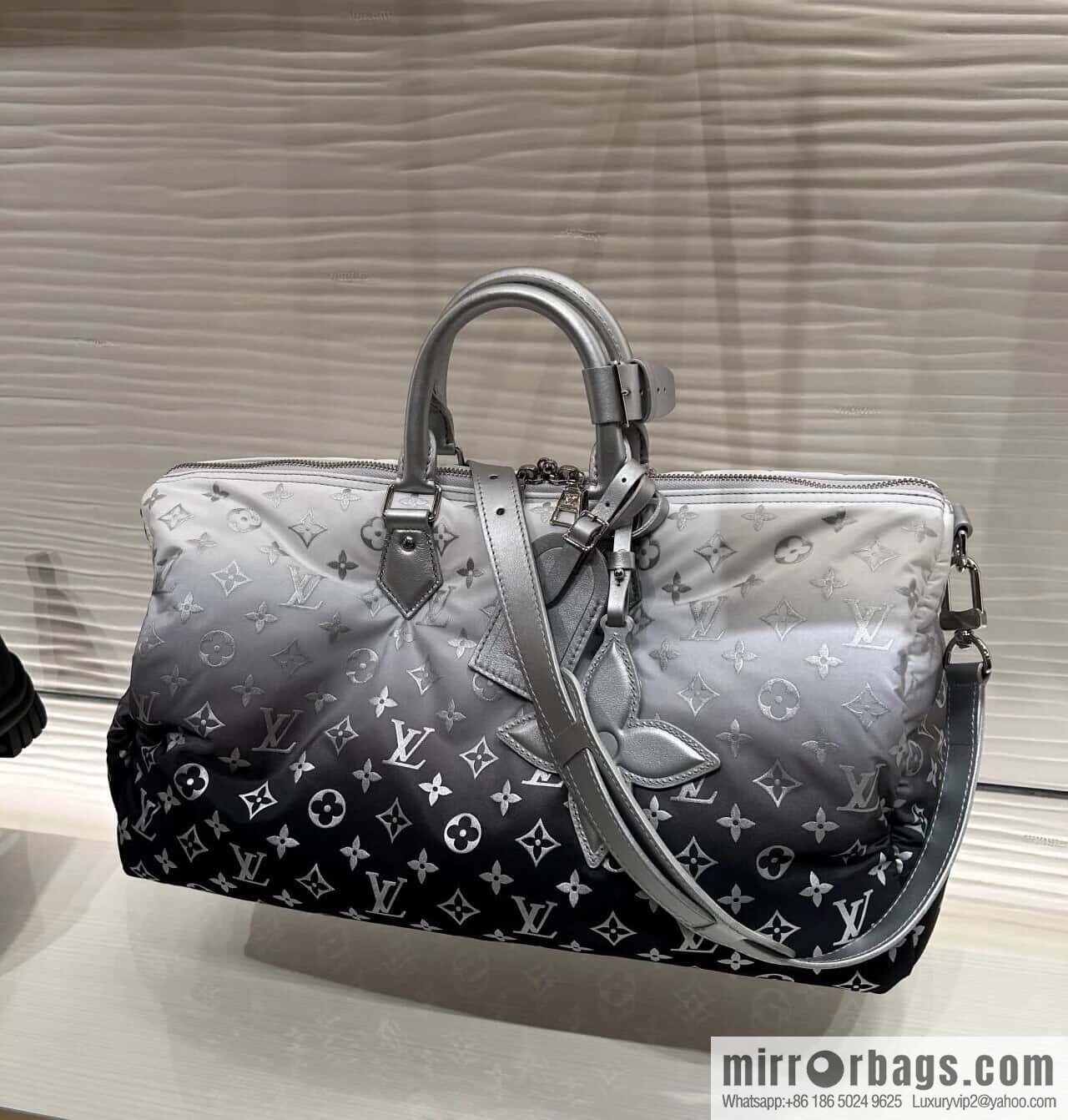 [Boutique‑grade] M12067 silver down, travel bag series, ski series KEEPALL BANDOULIZRE 45 travel bag