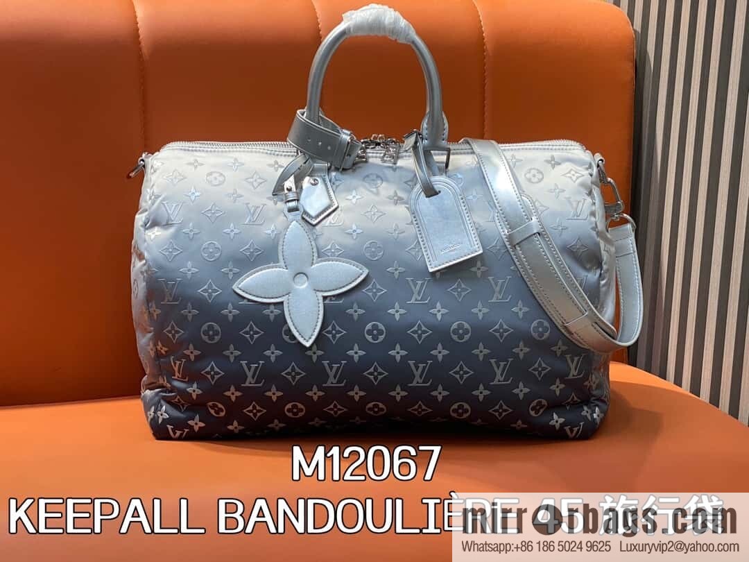 [Boutique‑grade] M12067 silver down, travel bag series, ski series KEEPALL BANDOULIZRE 45 travel bag