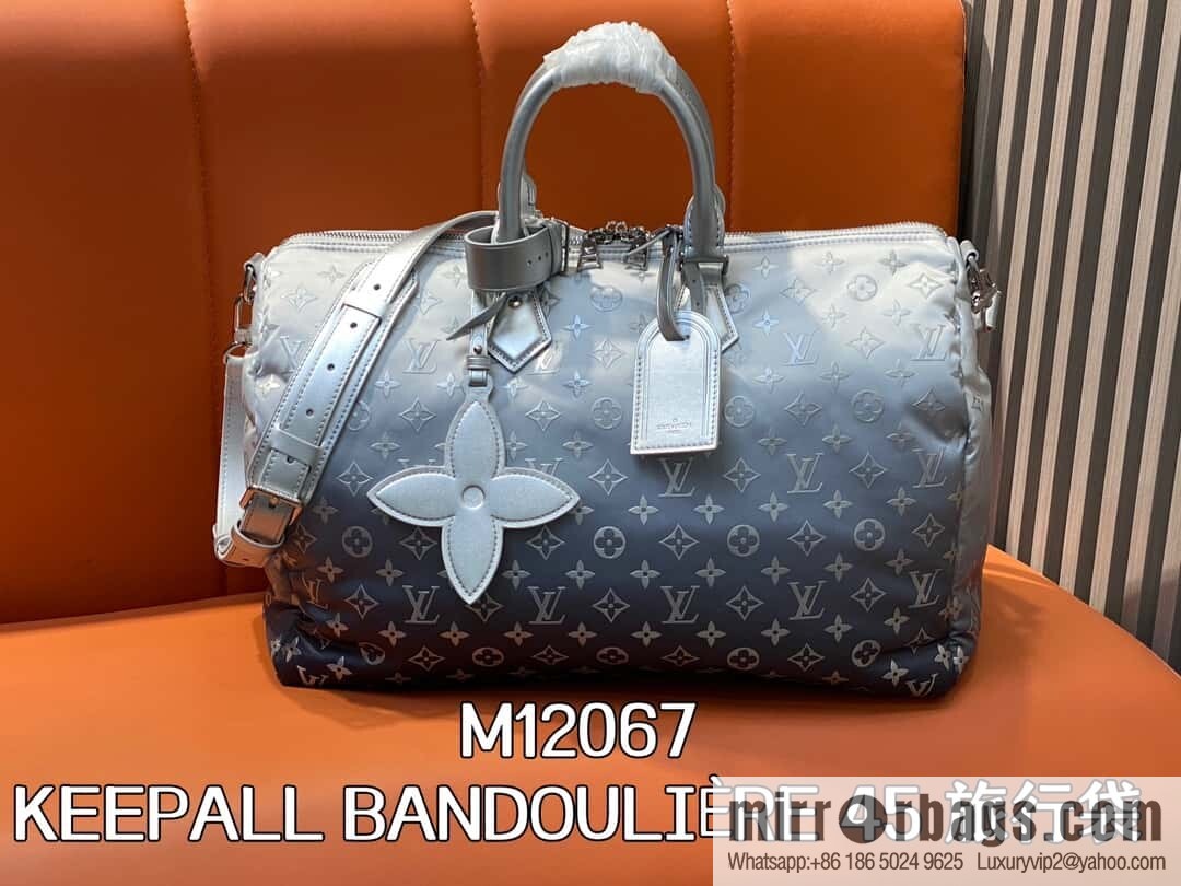 [Boutique‑grade] M12067 silver down, travel bag series, ski series KEEPALL BANDOULIZRE 45 travel bag