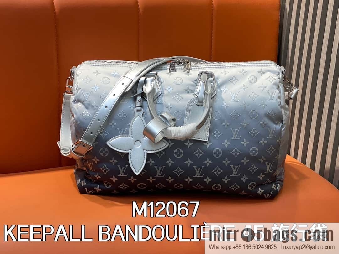 [Boutique‑grade] M12067 silver down, travel bag series, ski series KEEPALL BANDOULIZRE 45 travel bag