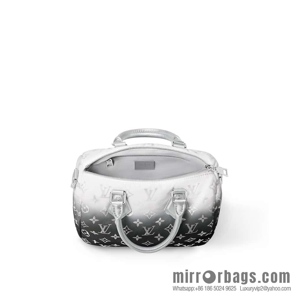 [Boutique‑grade] M11848 silver down, pillow bag speedy series, ski series SPEEDY BANDOULIZRE 25 handbag