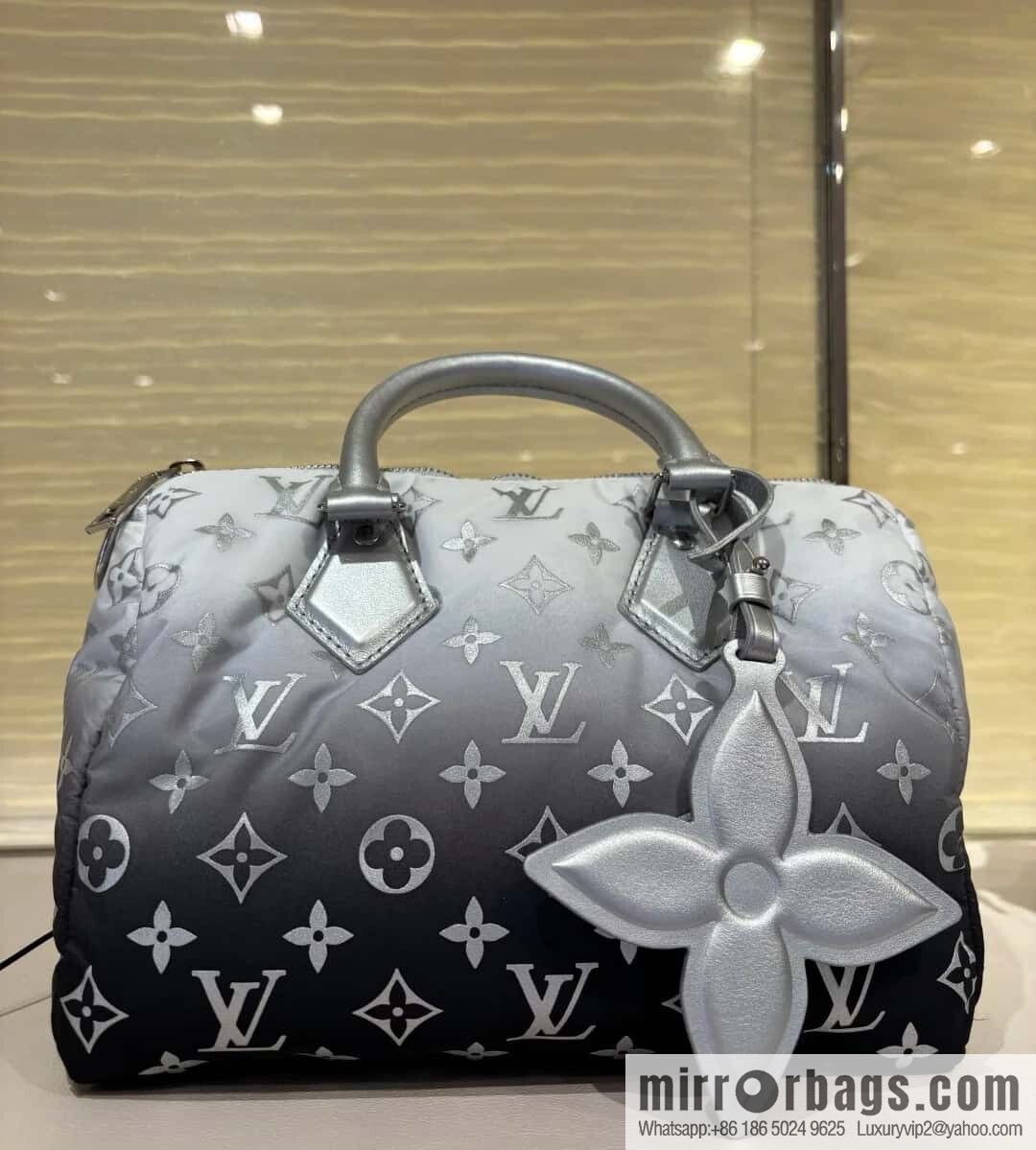[Boutique‑grade] M11848 silver down, pillow bag speedy series, ski series SPEEDY BANDOULIZRE 25 handbag
