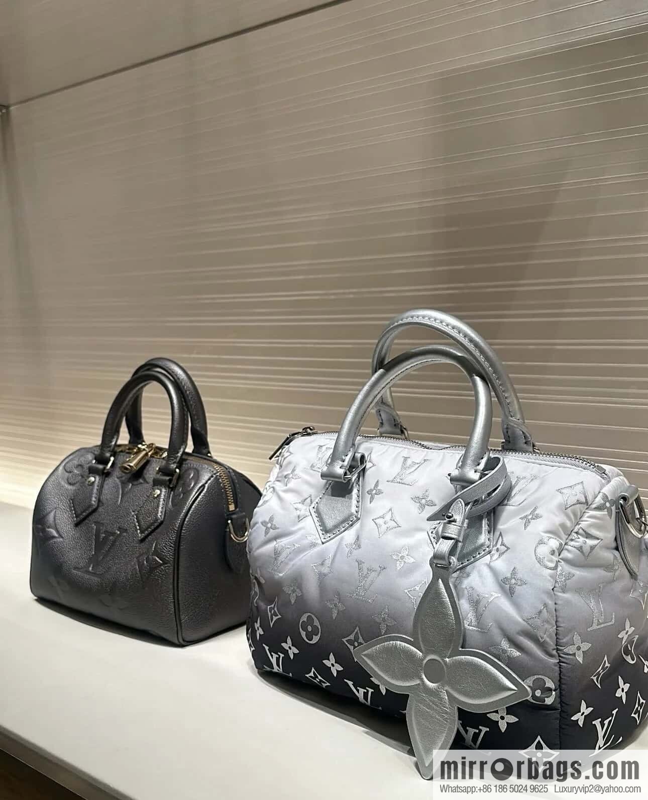 [Boutique‑grade] M11848 silver down, pillow bag speedy series, ski series SPEEDY BANDOULIZRE 25 handbag