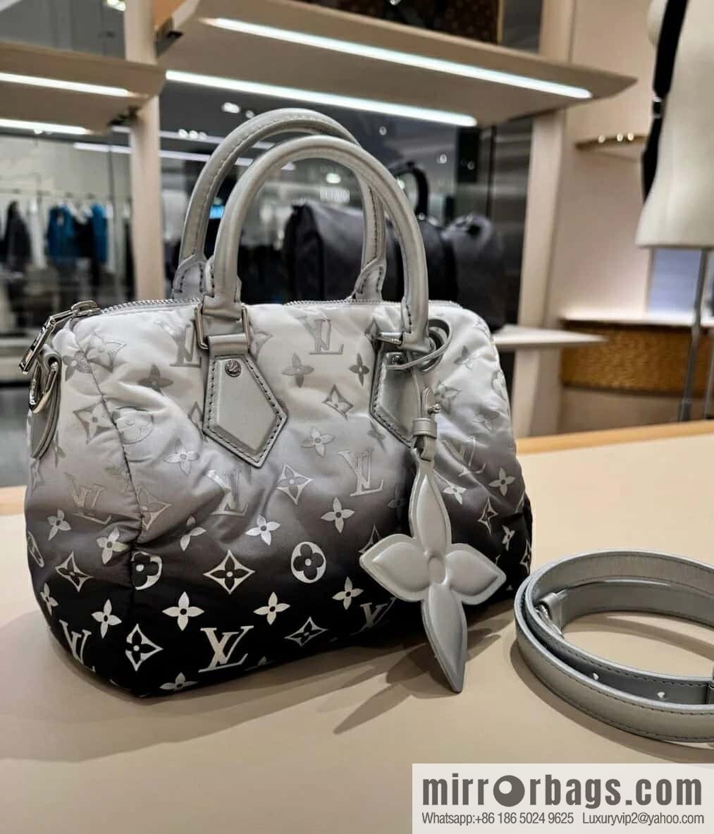 [Boutique‑grade] M11848 silver down, pillow bag speedy series, ski series SPEEDY BANDOULIZRE 25 handbag