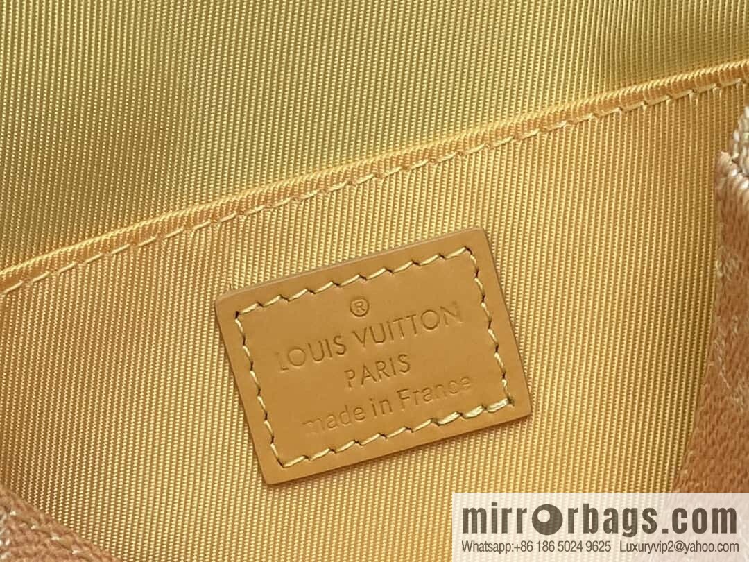 [Boutique‑grade] M12694 yellow silk screen, mailman bag series, this Montsouris small mailman bag.