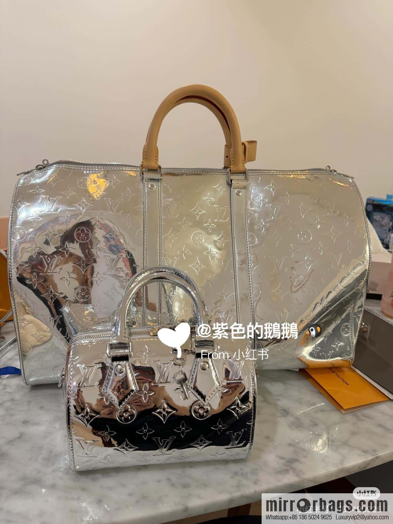 [Boutique‑grade] M11987 silver patent leather, pillow bag speedy series SPEEDY BANDOULIZRE 20 handbag