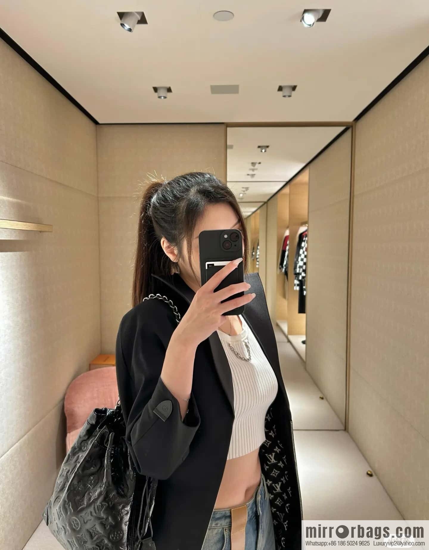 [Boutique‑grade] M13484 black sheepskin, bucket bag series NOÉTRUNK small handbag 2025 Cruise early spring series reversion of the classic Noé handbag
