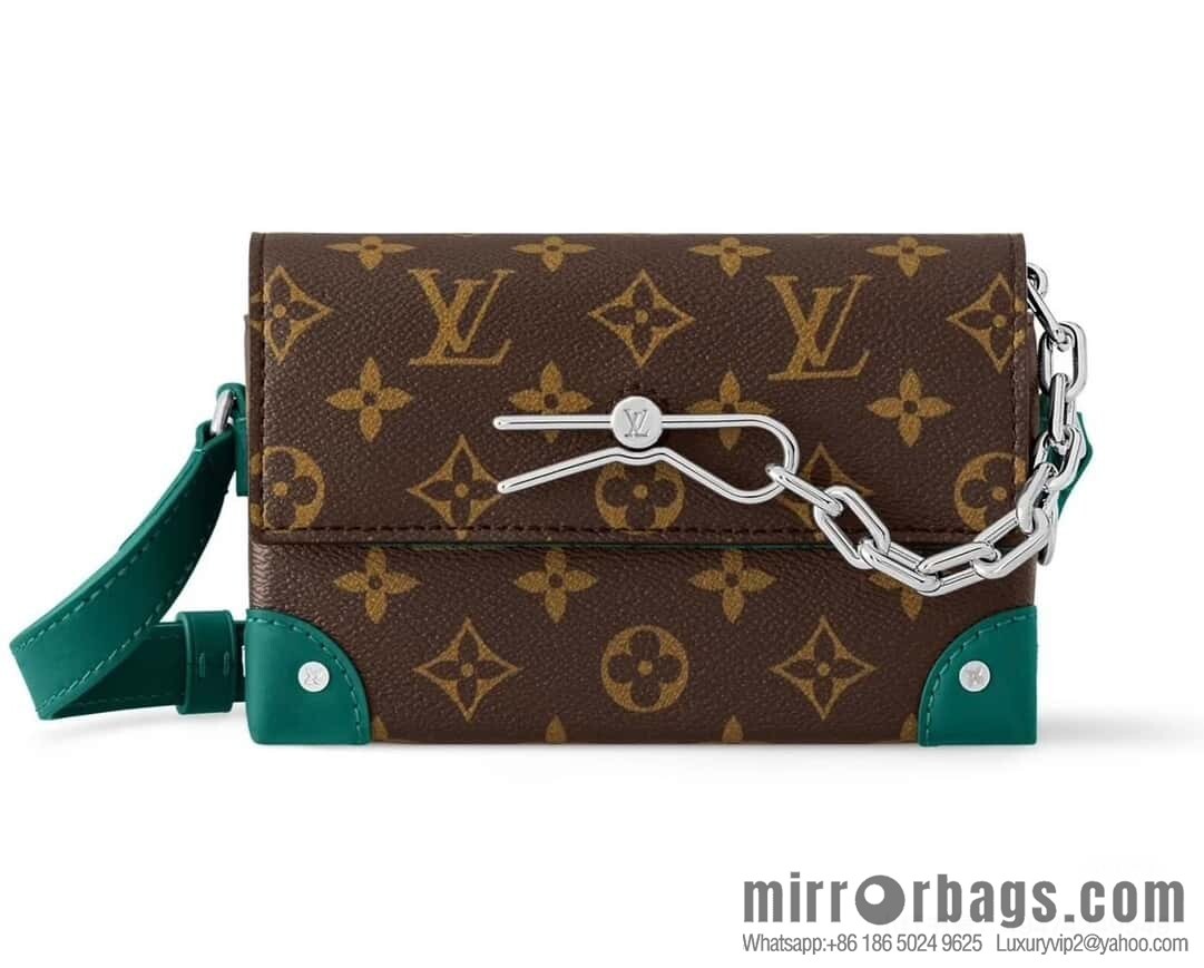 [Boutique‑grade] M12080 presbyopia/green, men's bag messenger bag series, this Steamer mini handbag.