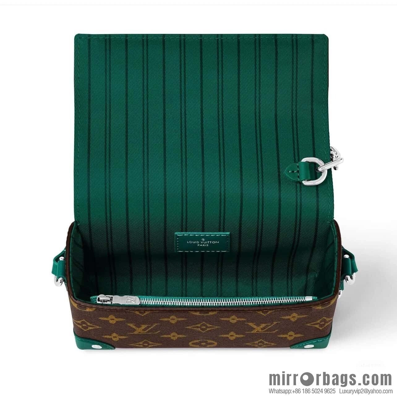 [Boutique‑grade] M12080 presbyopia/green, men's bag messenger bag series, this Steamer mini handbag.
