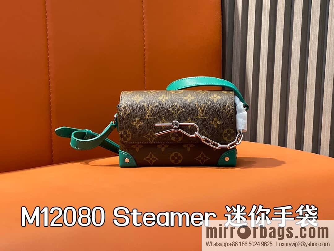 [Boutique‑grade] M12080 presbyopia/green, men's bag messenger bag series, this Steamer mini handbag.