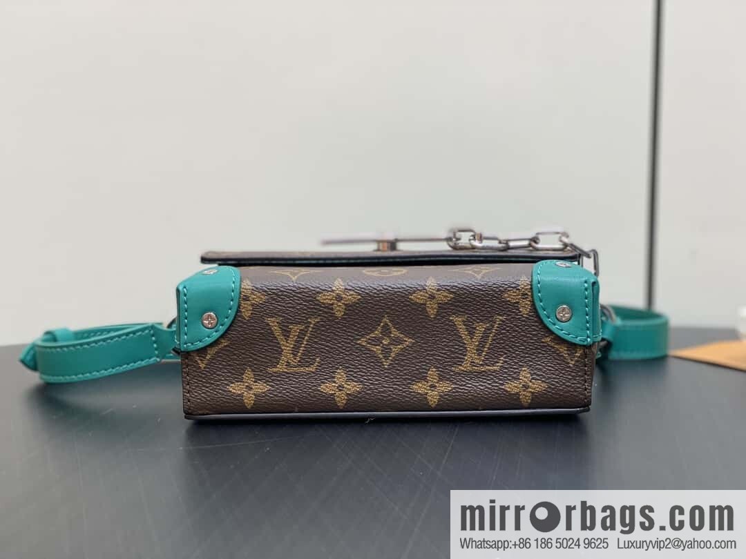 [Boutique‑grade] M12080 presbyopia/green, men's bag messenger bag series, this Steamer mini handbag.