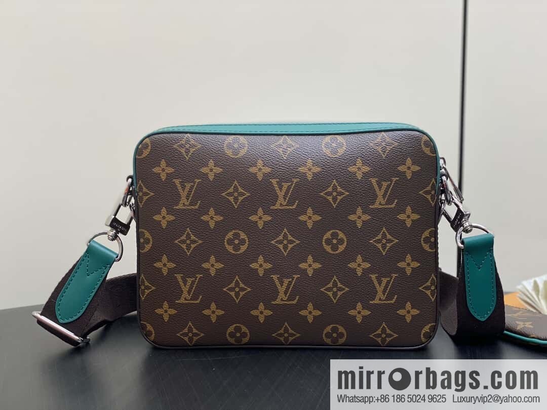[Boutique‑grade] M12766 presbyopia/green, men's bag three-piece series TRIO messenger bag