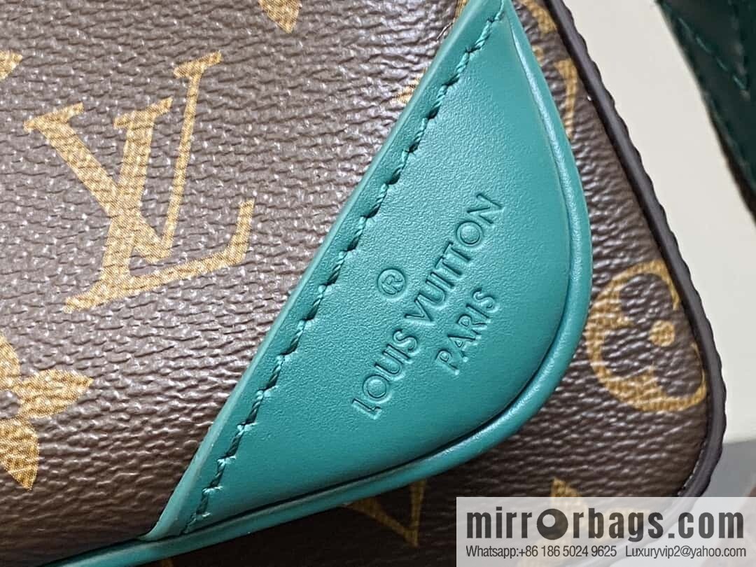 [Boutique‑grade] M12766 presbyopia/green, men's bag three-piece series TRIO messenger bag