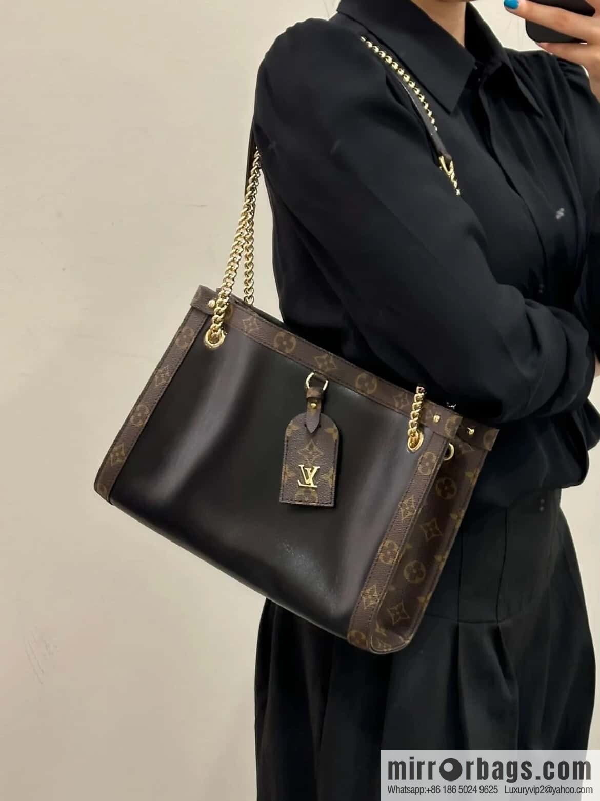 [Boutique‑grade] M13140 black/presbyopia, tote bag series Nova PM tote bag