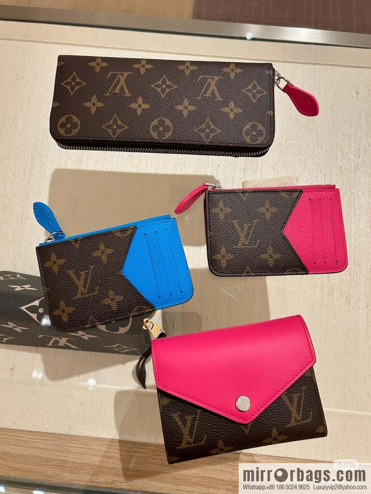 [Boutique‑grade] M12382 presbyopia blue, card bag wallet series Romy card holder, wallet