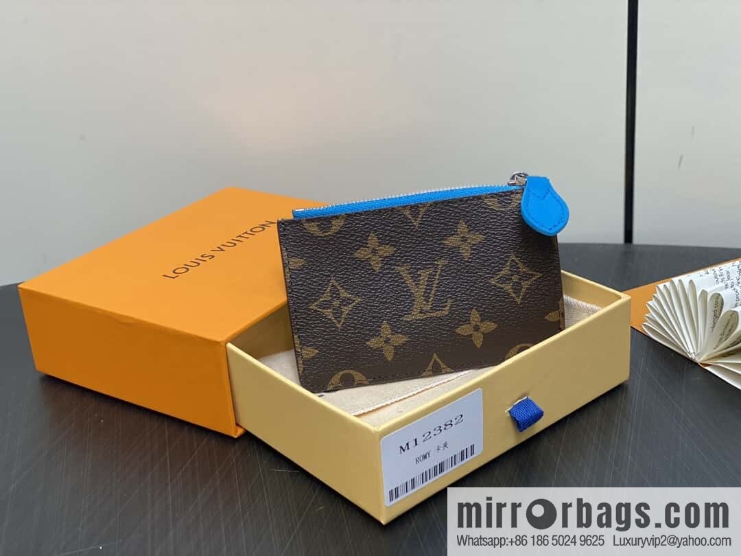 [Boutique‑grade] M12382 presbyopia blue, card bag wallet series Romy card holder, wallet