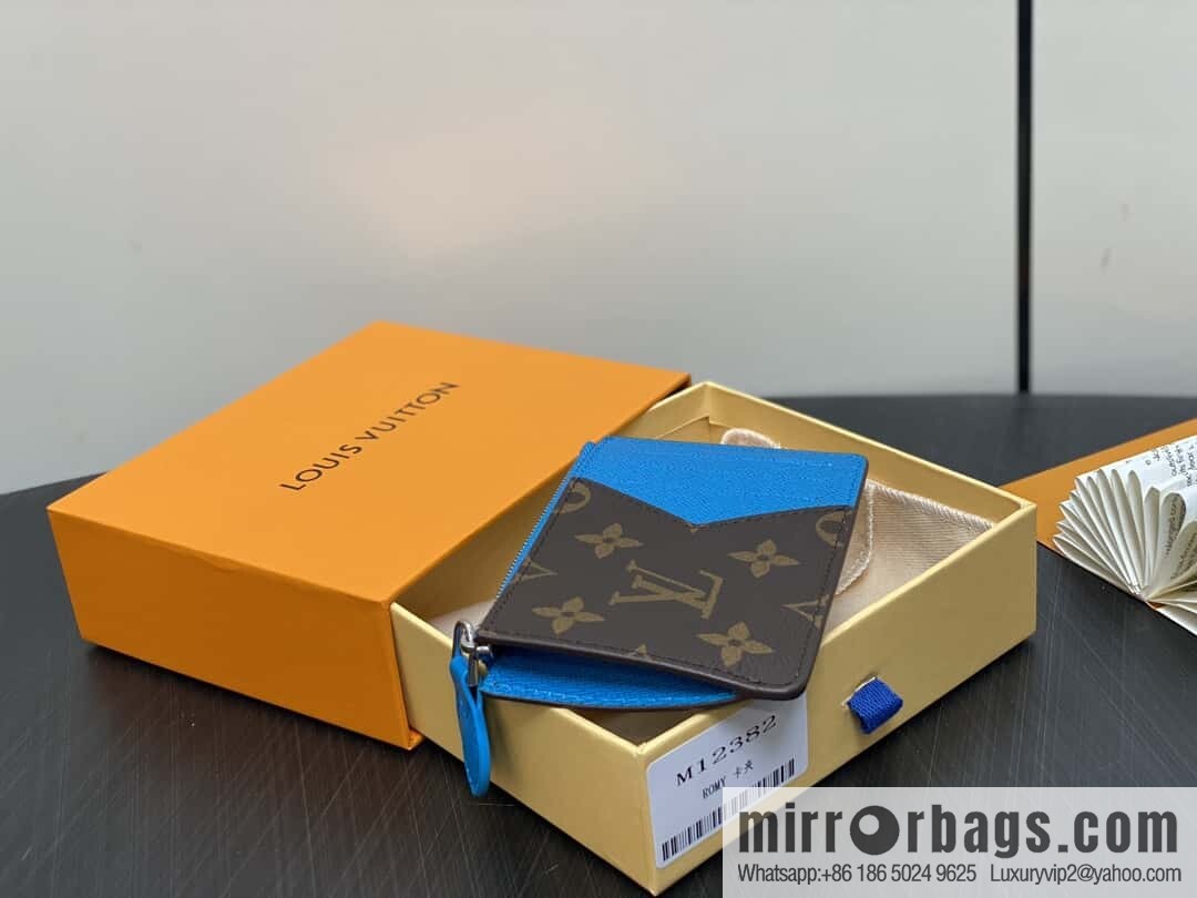 [Boutique‑grade] M12382 presbyopia blue, card bag wallet series Romy card holder, wallet