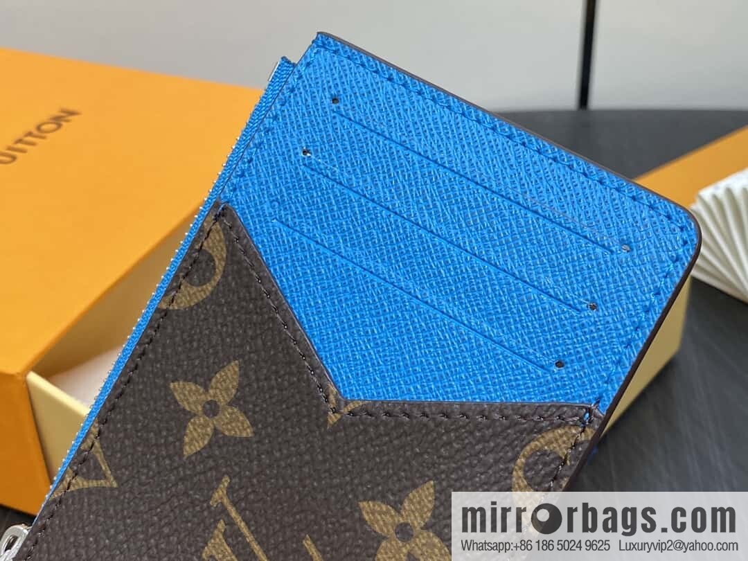 [Boutique‑grade] M12382 presbyopia blue, card bag wallet series Romy card holder, wallet