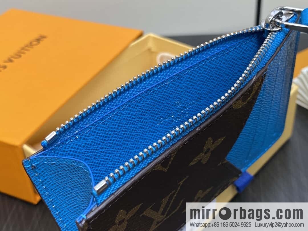 [Boutique‑grade] M12382 presbyopia blue, card bag wallet series Romy card holder, wallet