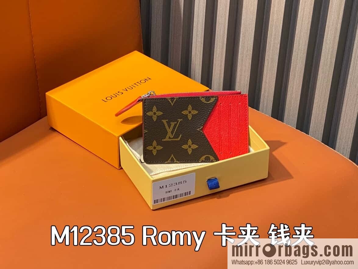 [Boutique‑grade] M12385 presbyopia red, card bag wallet series Romy card holder, wallet