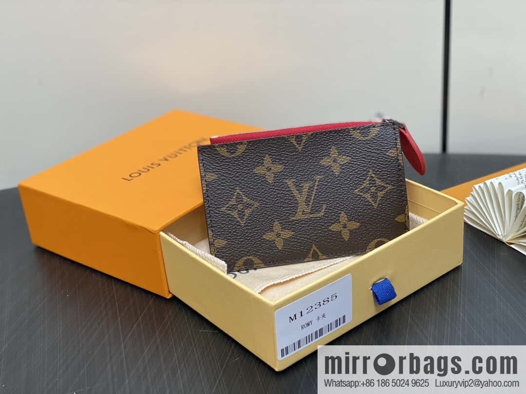 [Boutique‑grade] M12385 presbyopia red, card bag wallet series Romy card holder, wallet