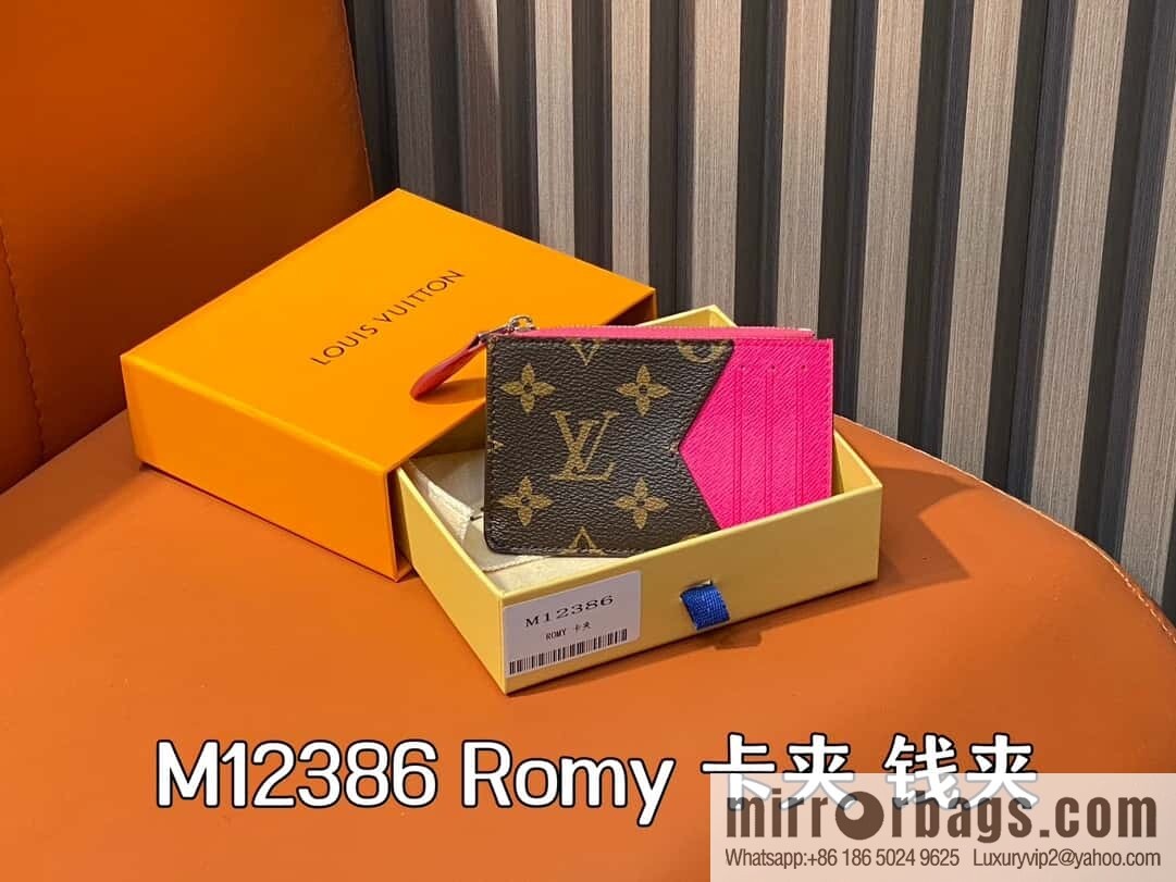 [Boutique‑grade] M12386 presbyopia plum red, card bag wallet series Romy card clip, wallet
