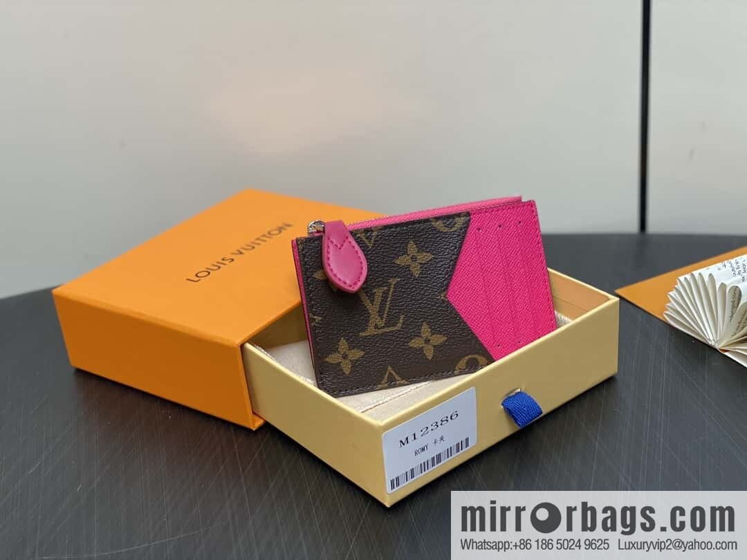 [Boutique‑grade] M12386 presbyopia plum red, card bag wallet series Romy card clip, wallet