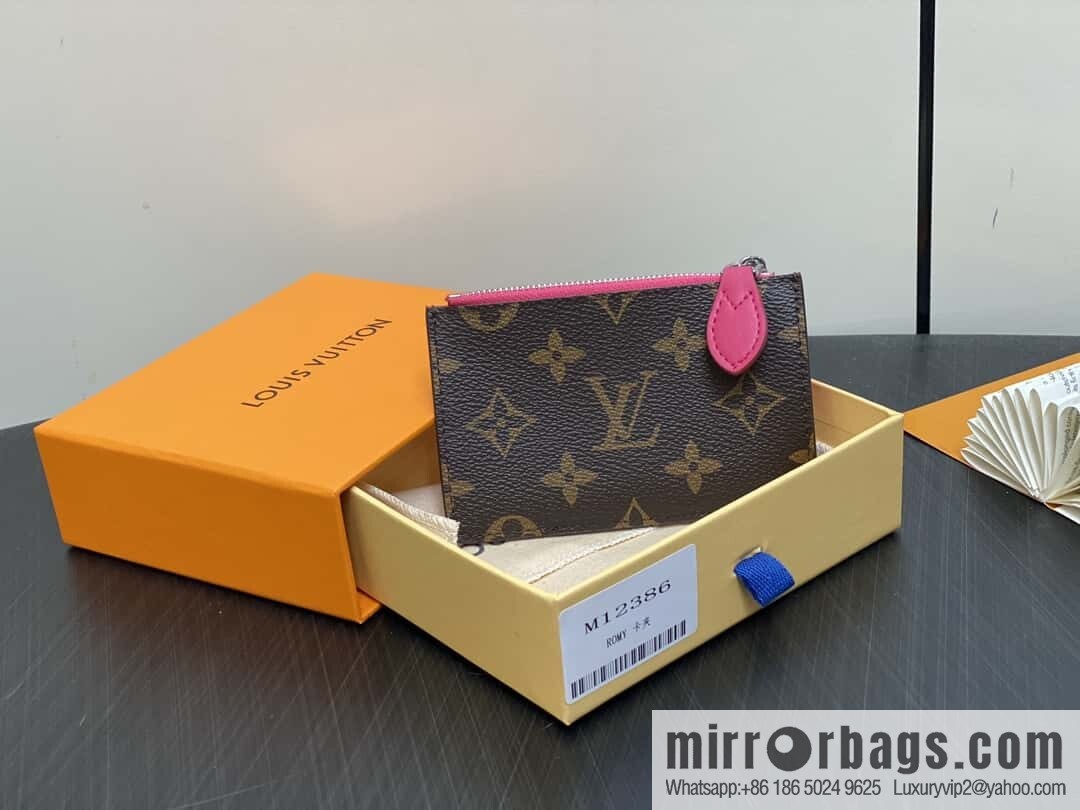 [Boutique‑grade] M12386 presbyopia plum red, card bag wallet series Romy card clip, wallet
