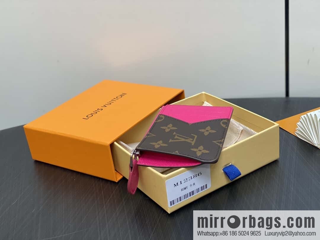 [Boutique‑grade] M12386 presbyopia plum red, card bag wallet series Romy card clip, wallet