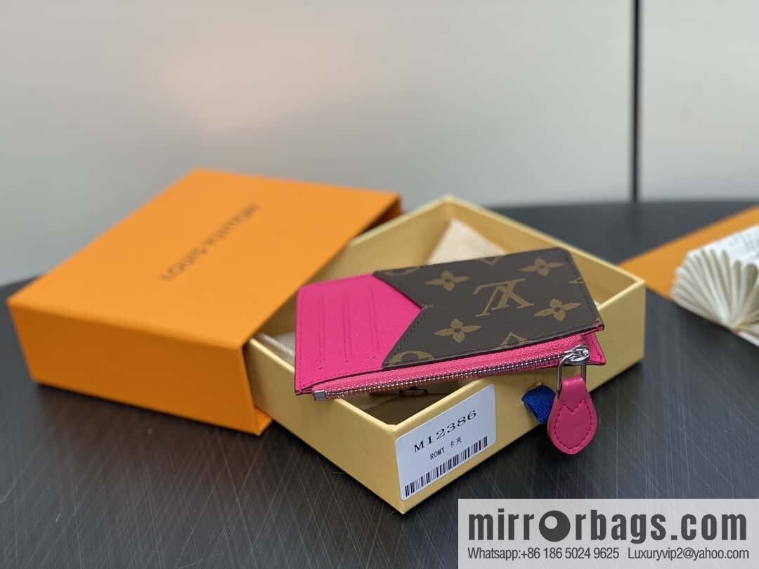 [Boutique‑grade] M12386 presbyopia plum red, card bag wallet series Romy card clip, wallet