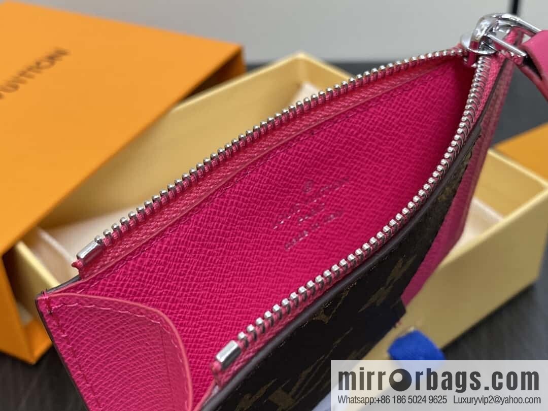 [Boutique‑grade] M12386 presbyopia plum red, card bag wallet series Romy card clip, wallet