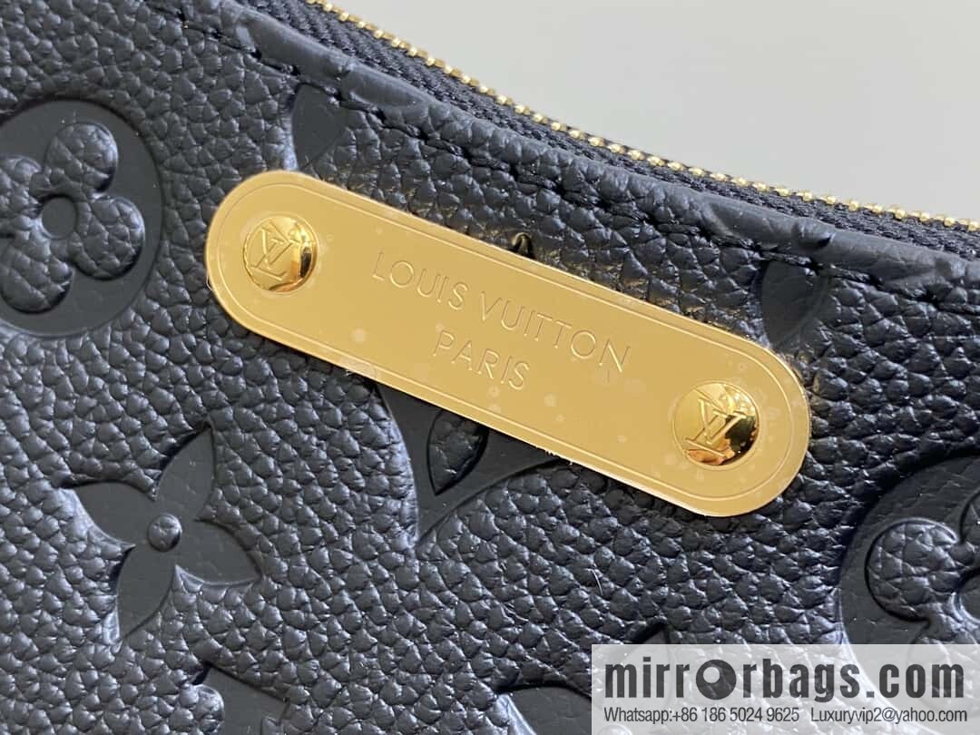 [Boutique‑grade] M83301 black M11916 brown, full leather embossed chain bag series Liv handbag