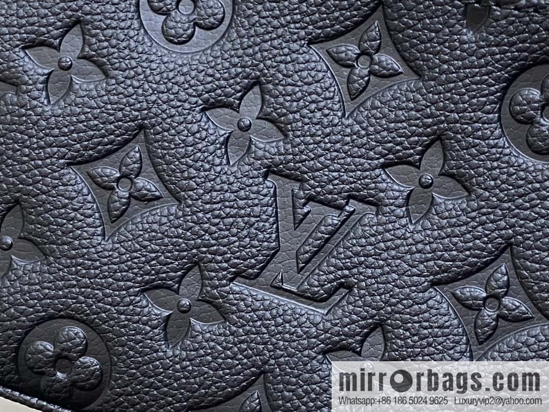 [Boutique‑grade] M83301 black M11916 brown, full leather embossed chain bag series Liv handbag