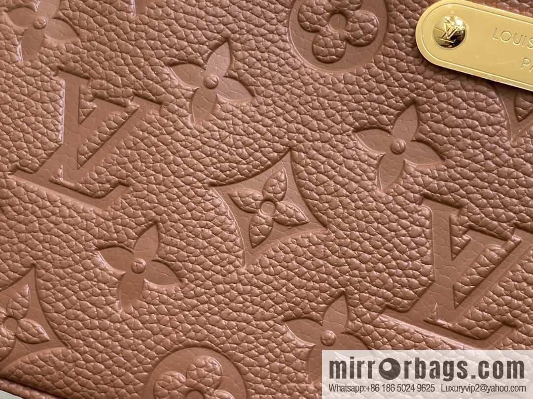 [Boutique‑grade] M11916 brown M83301 black, full leather embossed chain bag series Liv handbag