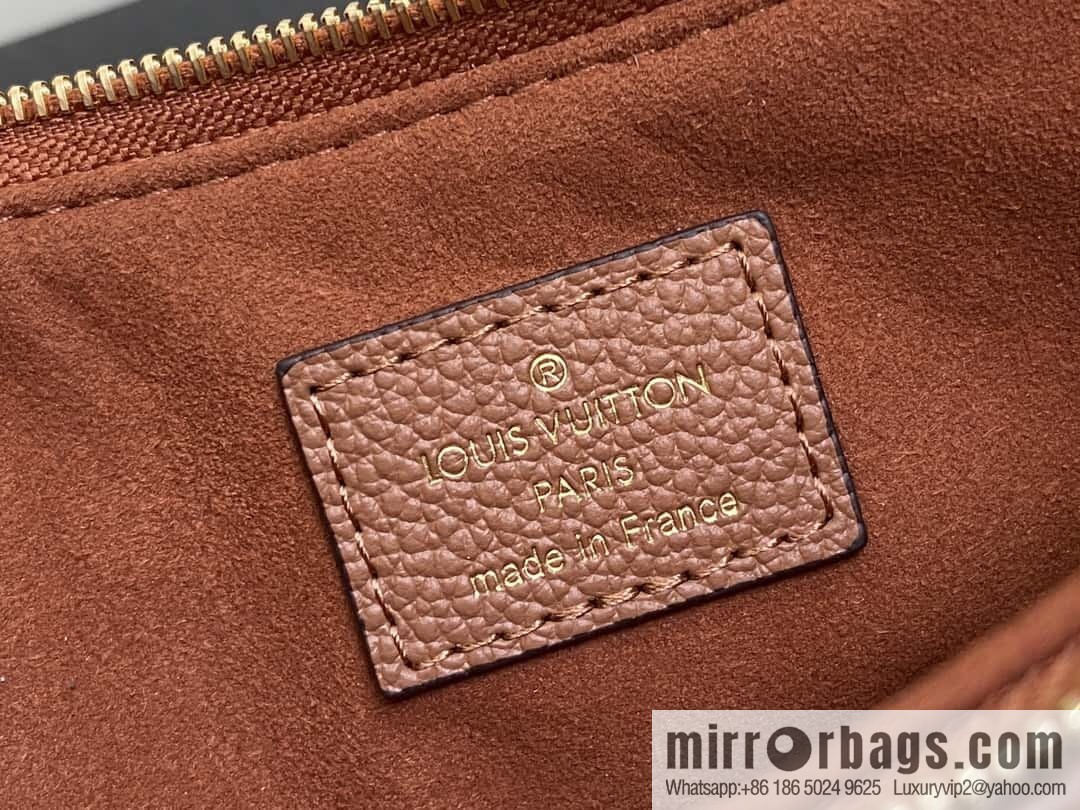 [Boutique‑grade] M11916 brown M83301 black, full leather embossed chain bag series Liv handbag