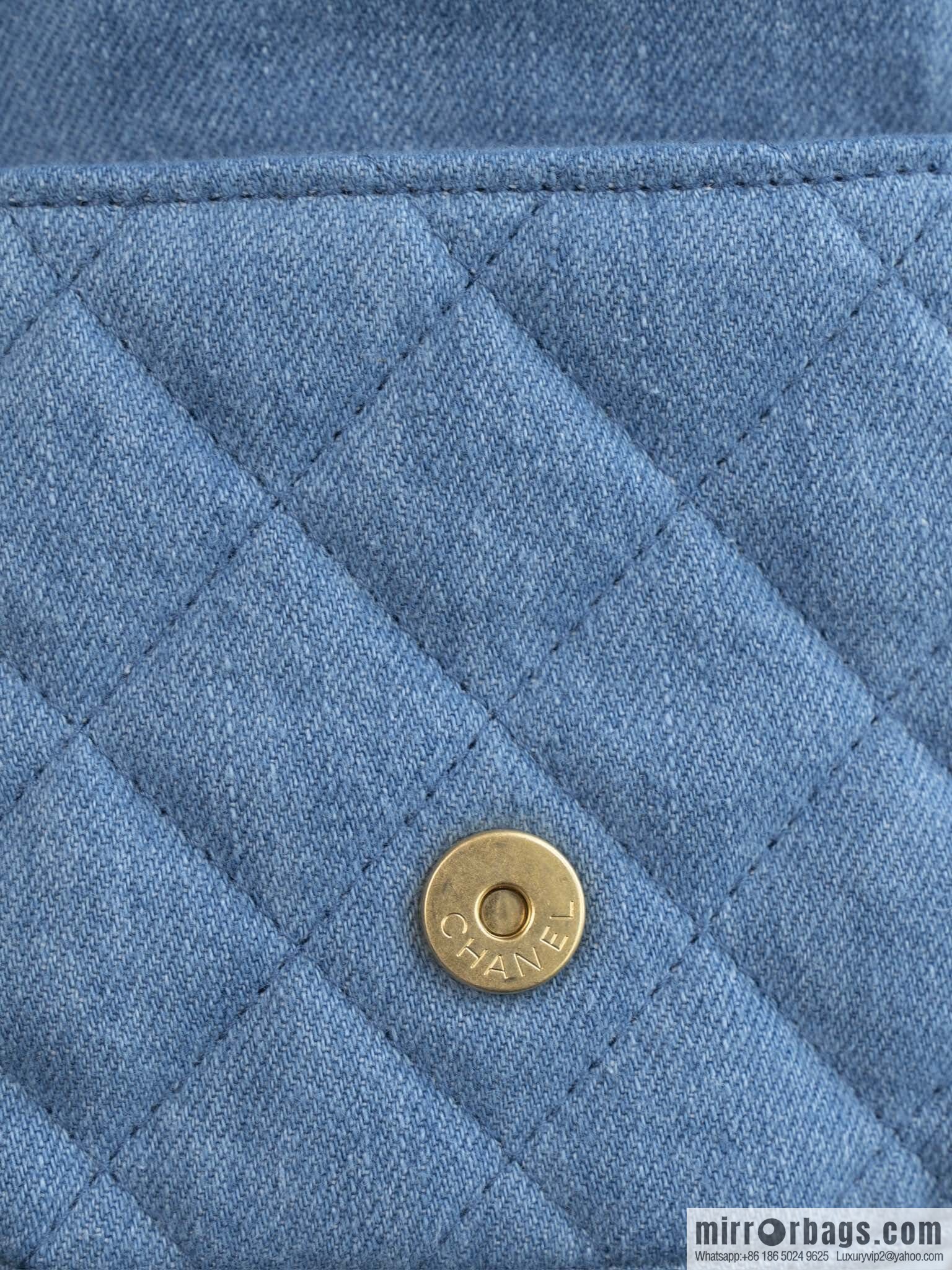 𝐂𝐡𝐚𝐧𝐞𝐥 𝟐𝟓𝐜 early spring, light denim backpack 🦋 AS5310
