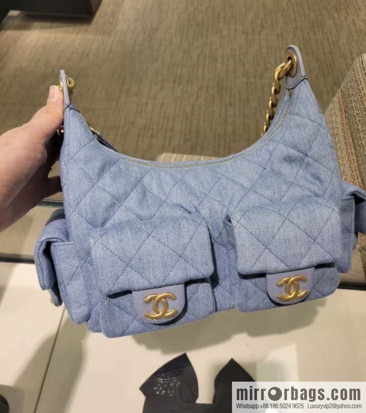 ππ‘ππ§ππ₯ πππ early spring multi pocket light denim large AS5302