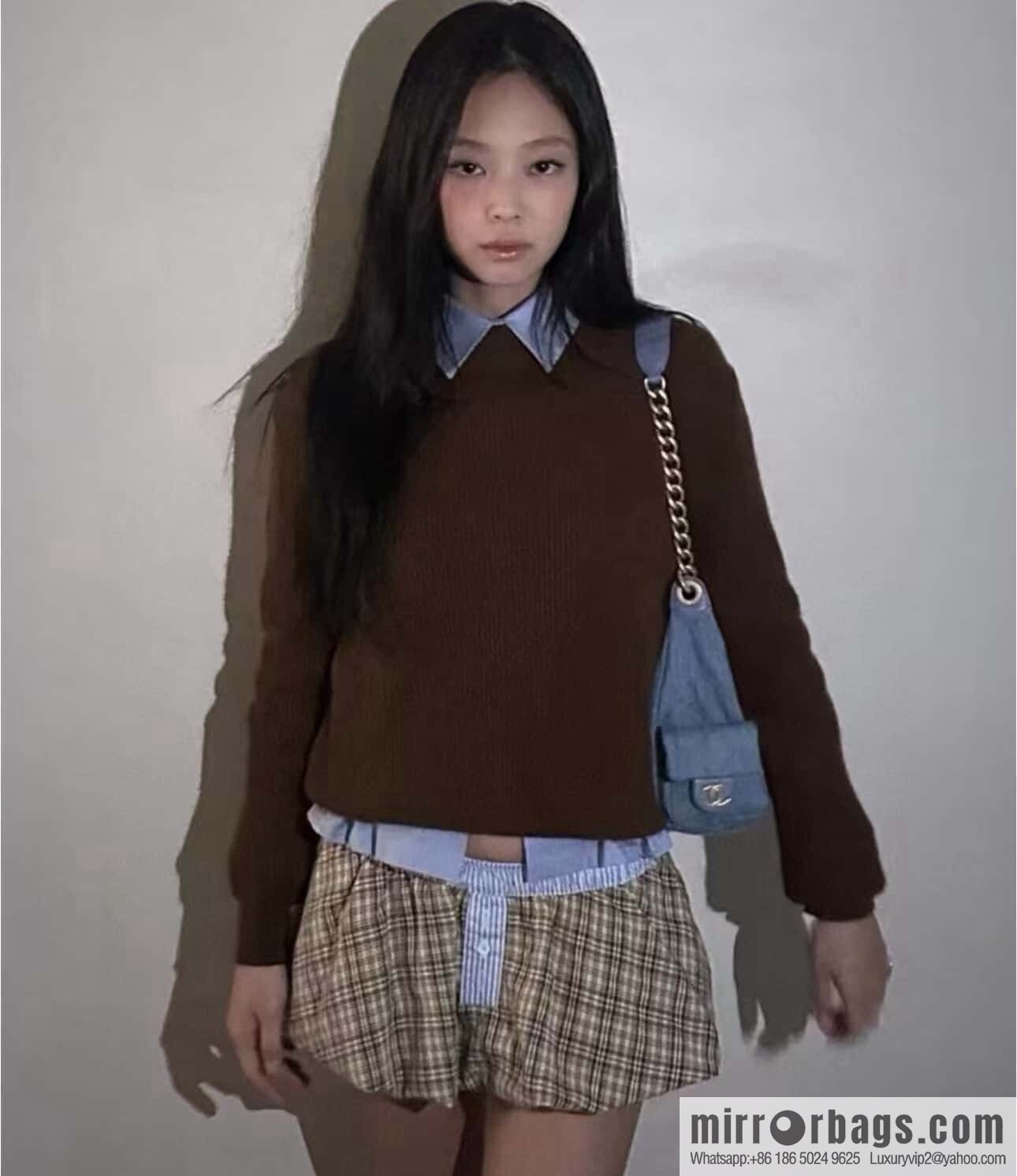 ππ‘ππ§ππ₯ πππ early spring multi pocket light denim large AS5302