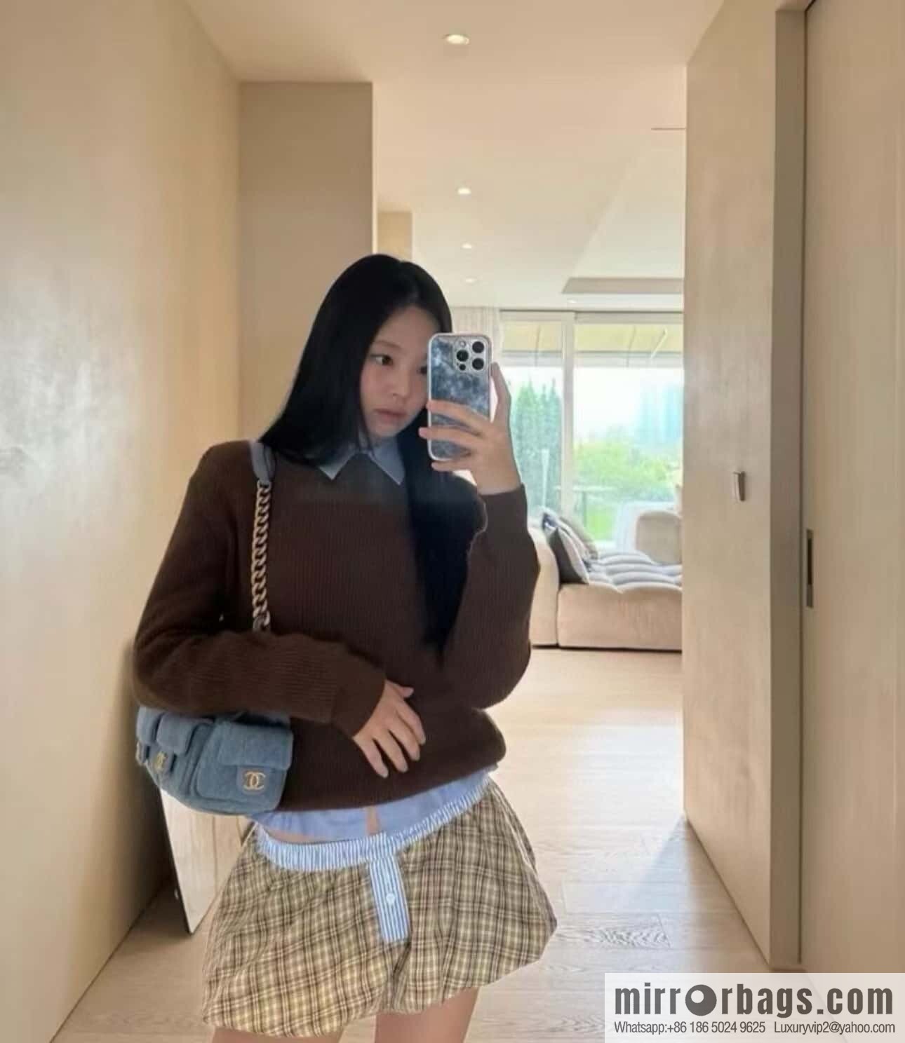 ππ‘ππ§ππ₯ πππ early spring multi pocket light denim large AS5302