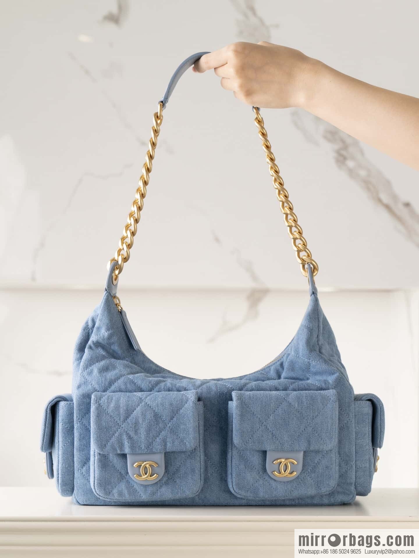 ππ‘ππ§ππ₯ πππ early spring multi pocket light denim large AS5302