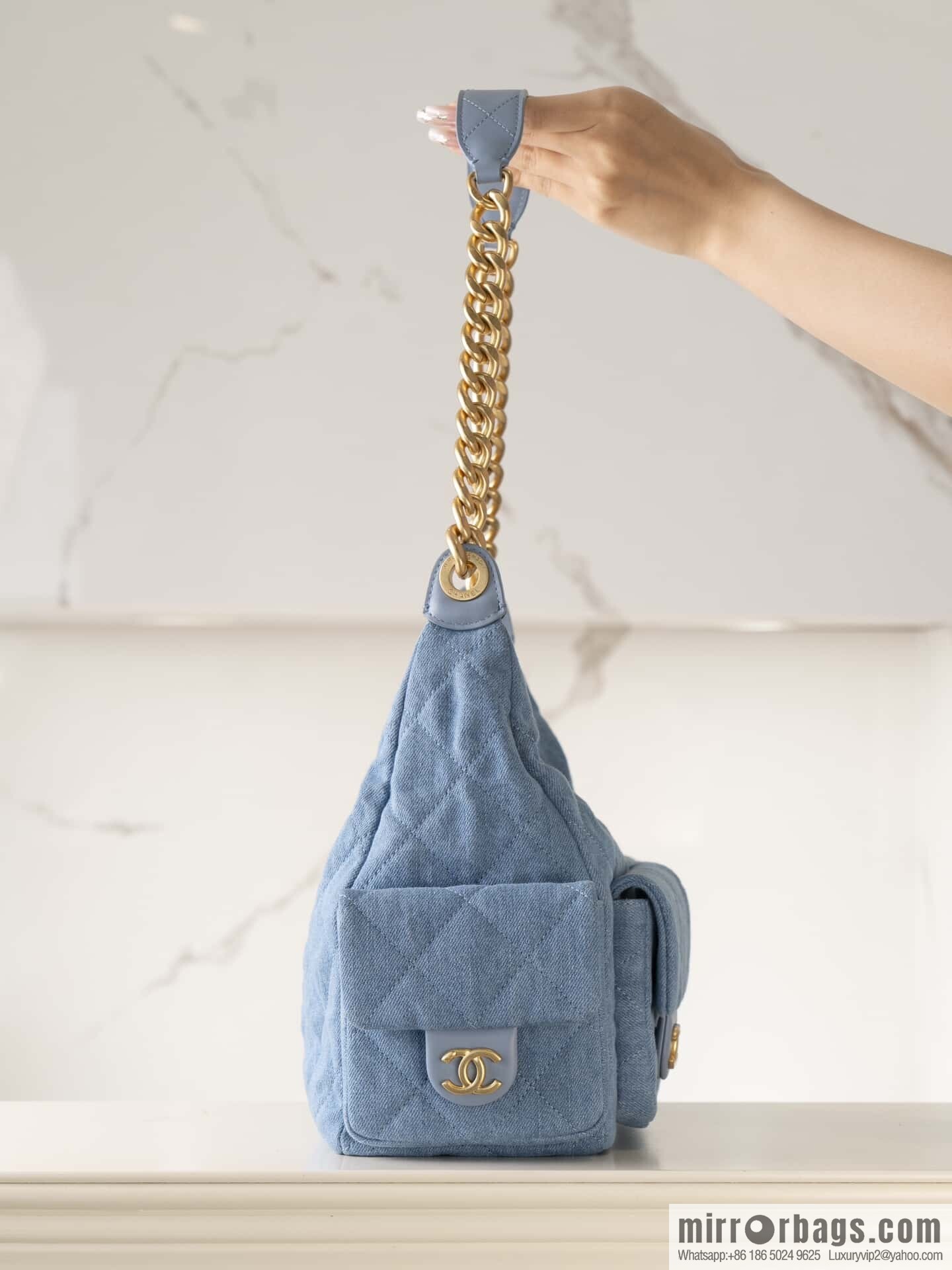 ππ‘ππ§ππ₯ πππ early spring multi pocket light denim large AS5302