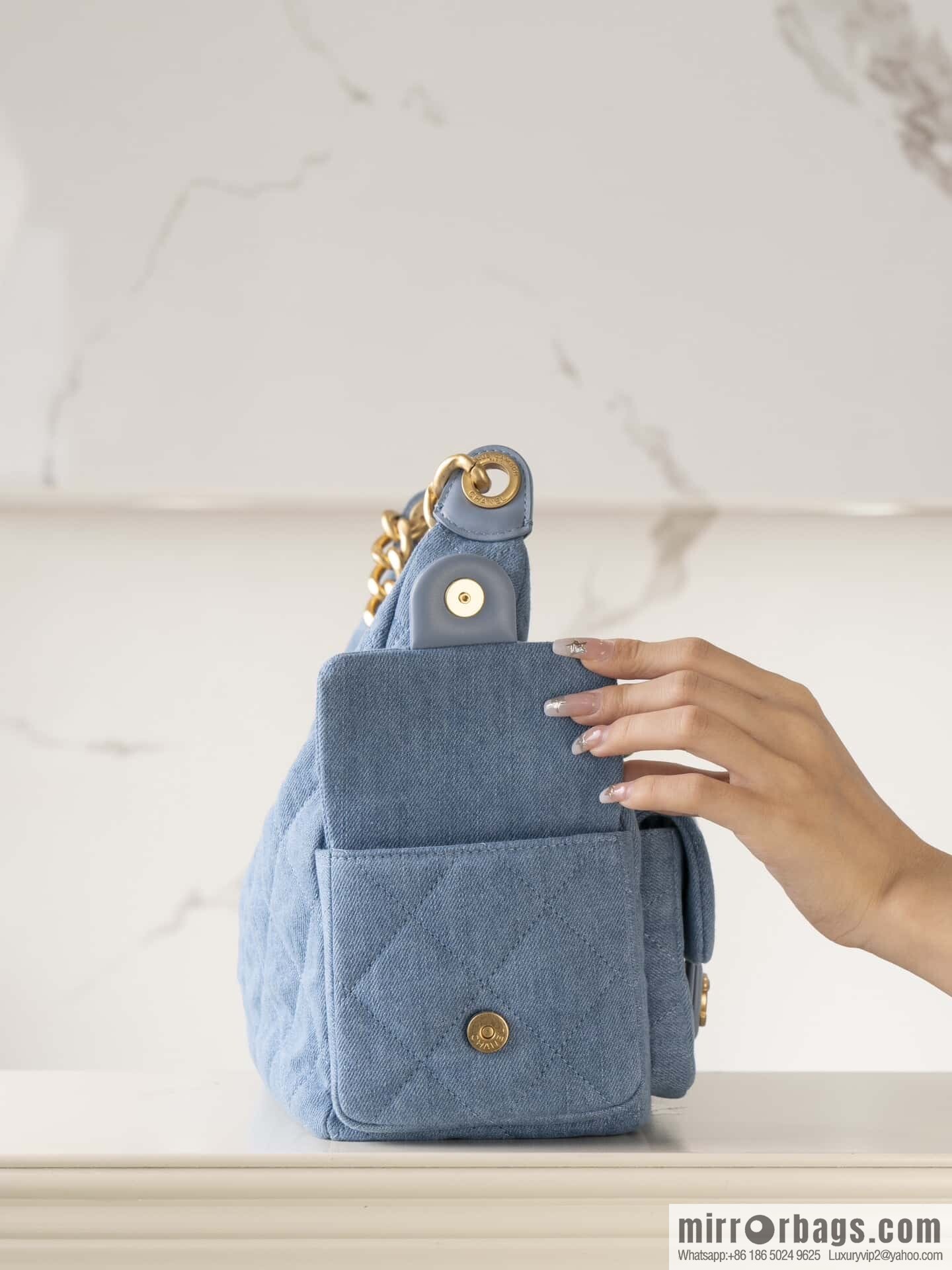 ππ‘ππ§ππ₯ πππ early spring multi pocket light denim large AS5302