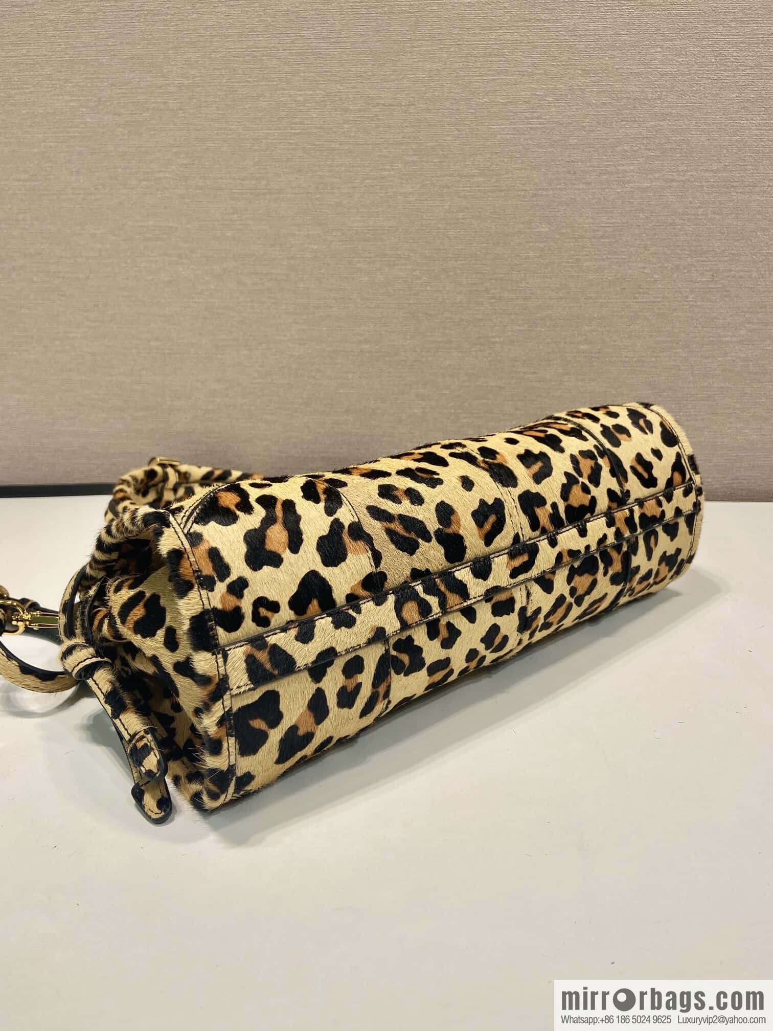 PRADA 🎉 LusSo lf printed leopard print 🎉 1BA426🎉🎉