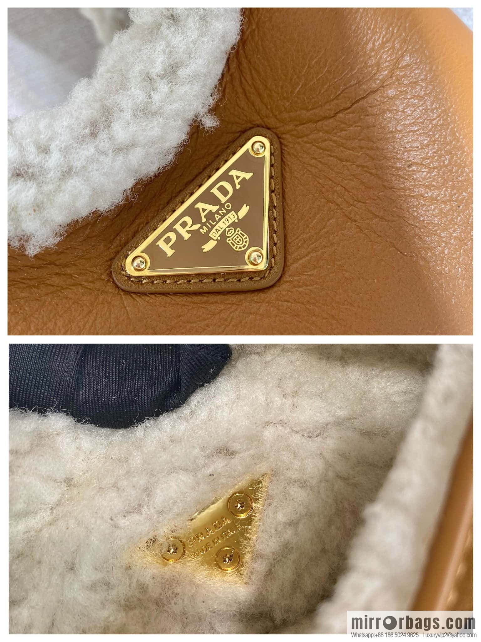 PRADA 🎉 sheepskin bucket bag 🎉 1BA349 new product🎉🎉