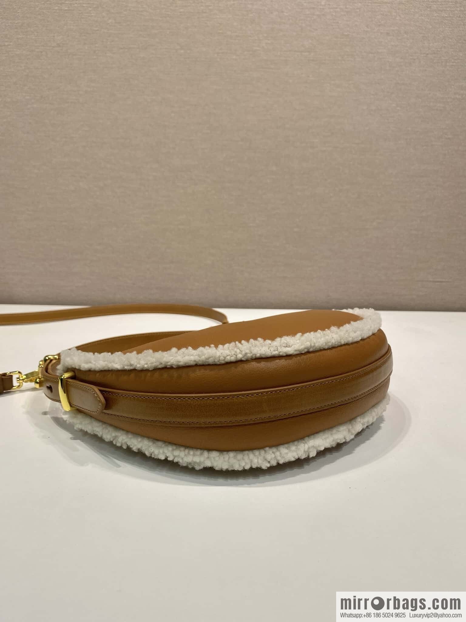 PRADA 🎉 Sheepskin Moon Handbag 🎉 1BC194 New🎉🎉