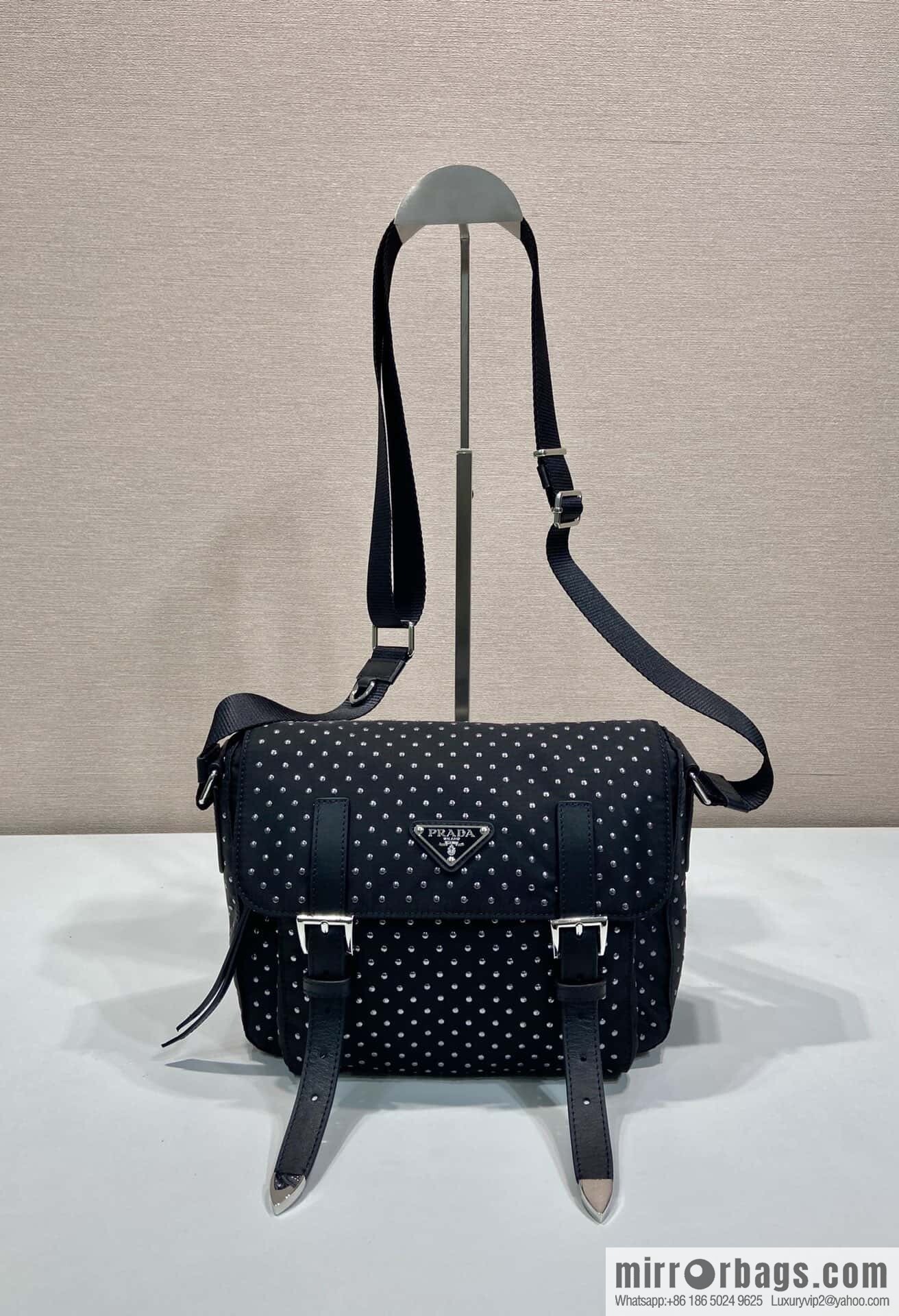 PRADA 🎉 rivet messenger bag 🎉 1BD382 new product🎉🎉