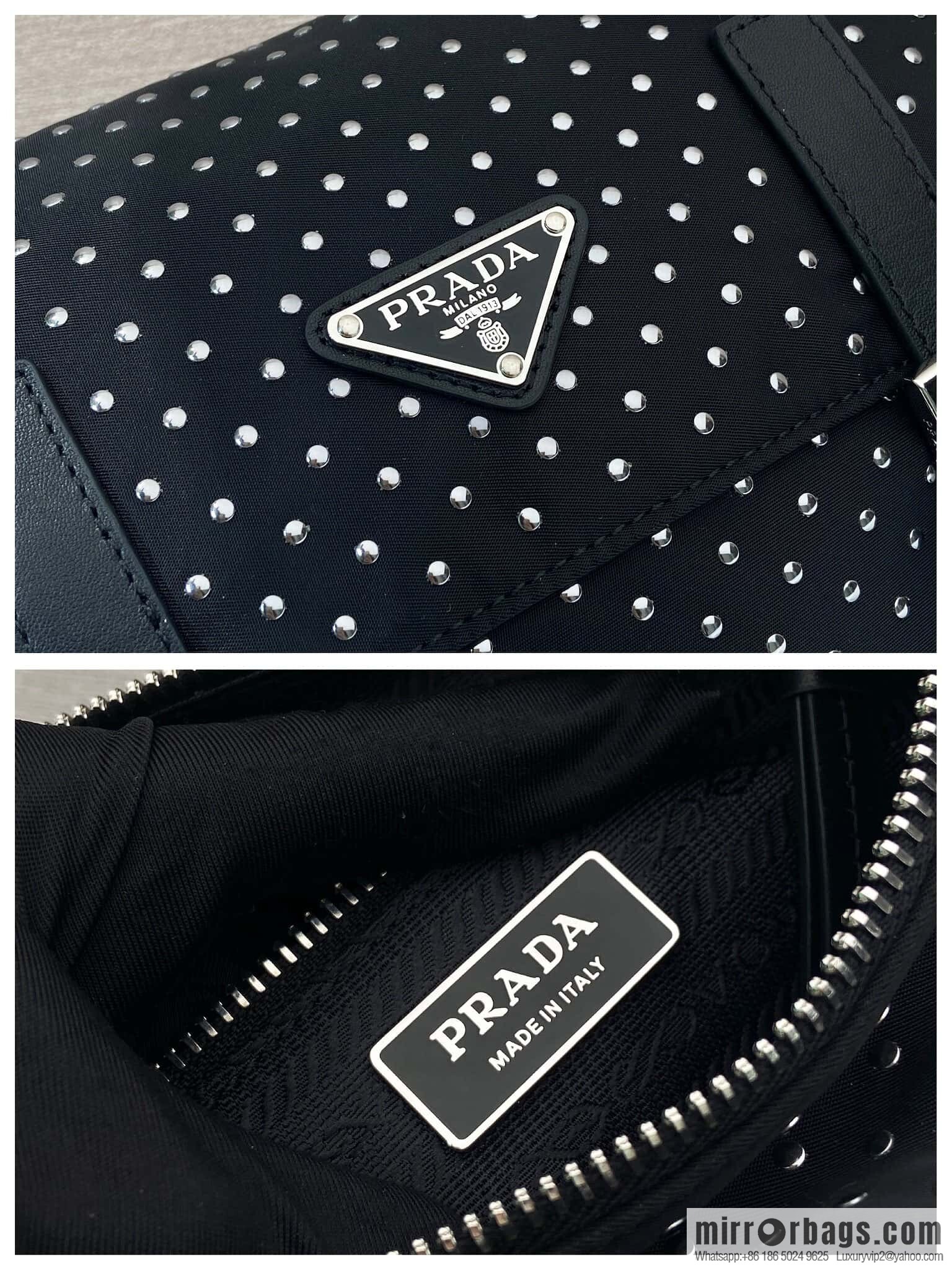 PRADA 🎉 rivet messenger bag 🎉 1BD382 new product🎉🎉